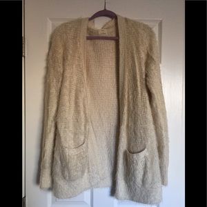 Urban outfitters fuzzy cream sweater